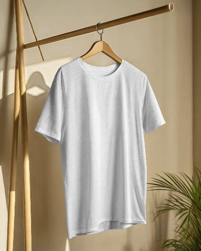 Classic White Cotton T-Shirt – Unisex Everyday Essential Tee
