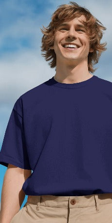 Classic Navy Blue T-Shirt – Unisex | Soft Cotton Everyday Tee