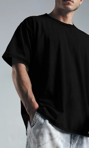 Classic Plain Black T-Shirt – Unisex | Soft Cotton Casual Tee